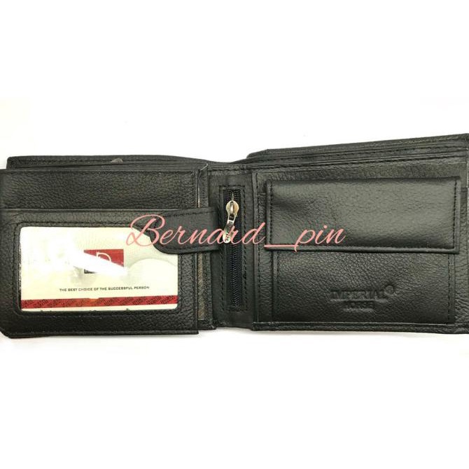 Terbatas Dompet Pria Kulit Asli Dompet Laki2 Kulit 100% Ukuran Besar/ Jumbo - Hitam Limited