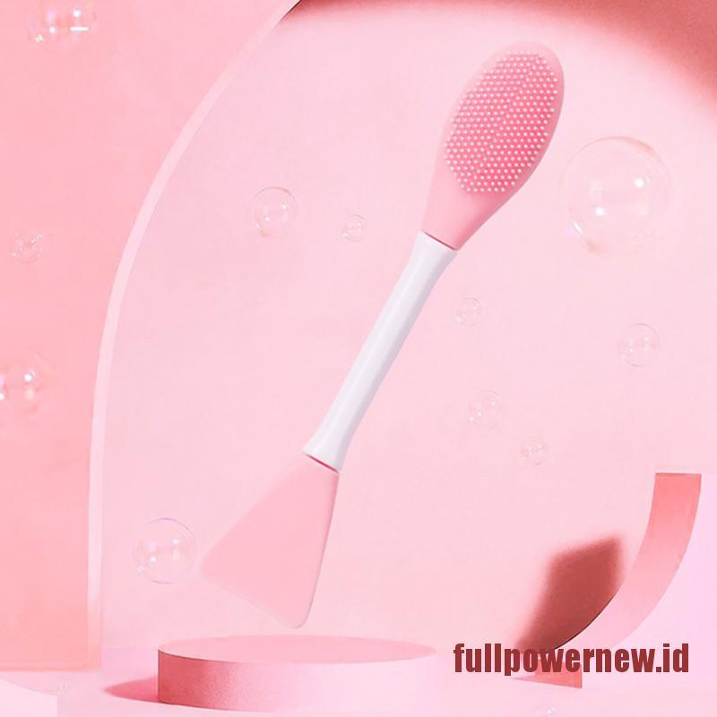 Facial Wash Brush Cleaner Skincare Double-Ended Mask Brush Applicator Massage