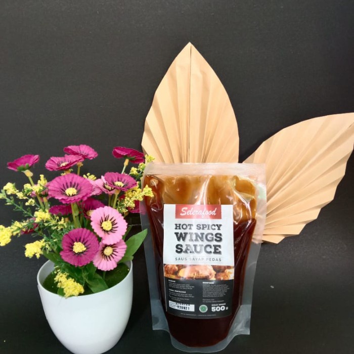

Hot Spicy Wings Sauce - Saus Sayap Pedas Selerafood 500 gr/Pack