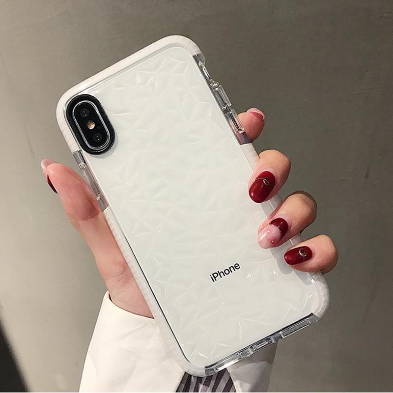 IPHONE Jelly Case Motif Berlian Kompatibel Untuk Iphone6 6s 7 8 Plus 11 12 13 14 Pro X XR XS Max SE 2020 11 Pro Max 7Plus Soft TPU Transparan Shockproof Clear Cover