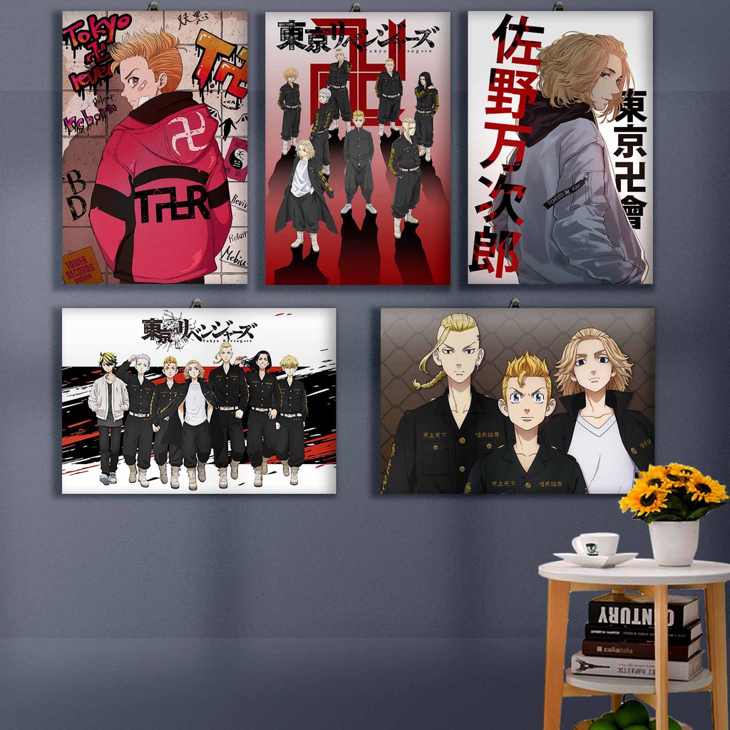 Poster Kayu Tokyo revengers Anime / Dekorasi Kamar/Hiasan dinding/ wall decor / karakter anime