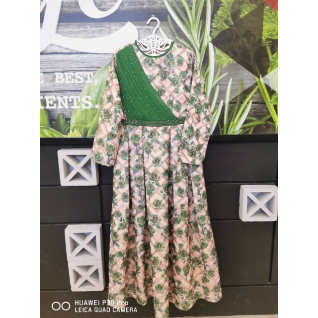 Gamis jaquard india mewah merk Khadijah moslem Wear