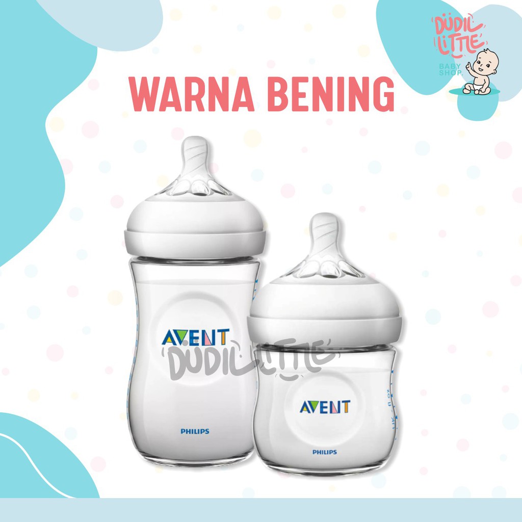 BOTOL SUSU AVENT NATURAL 125ML - 260ML SINGLE NO BOX 100% ORIGINAL BISA COD