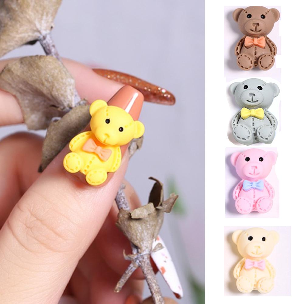 Agustina Dekorasi Nail Art 3D 13 * 18MM OrnamentscJapanese Style Resin Bear Manicure Designs