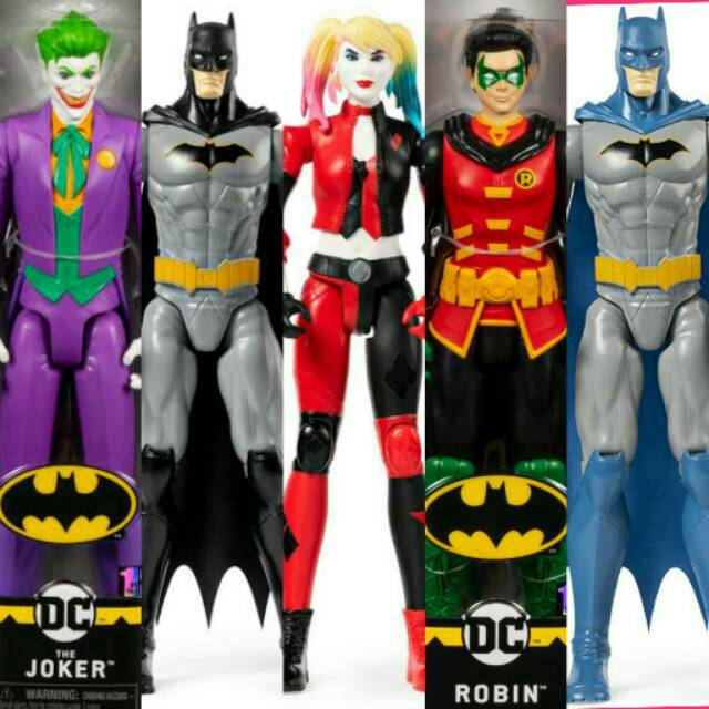 Mainan koleksi action figure spin master original batman rebirth 12 inch series joker robin Harley