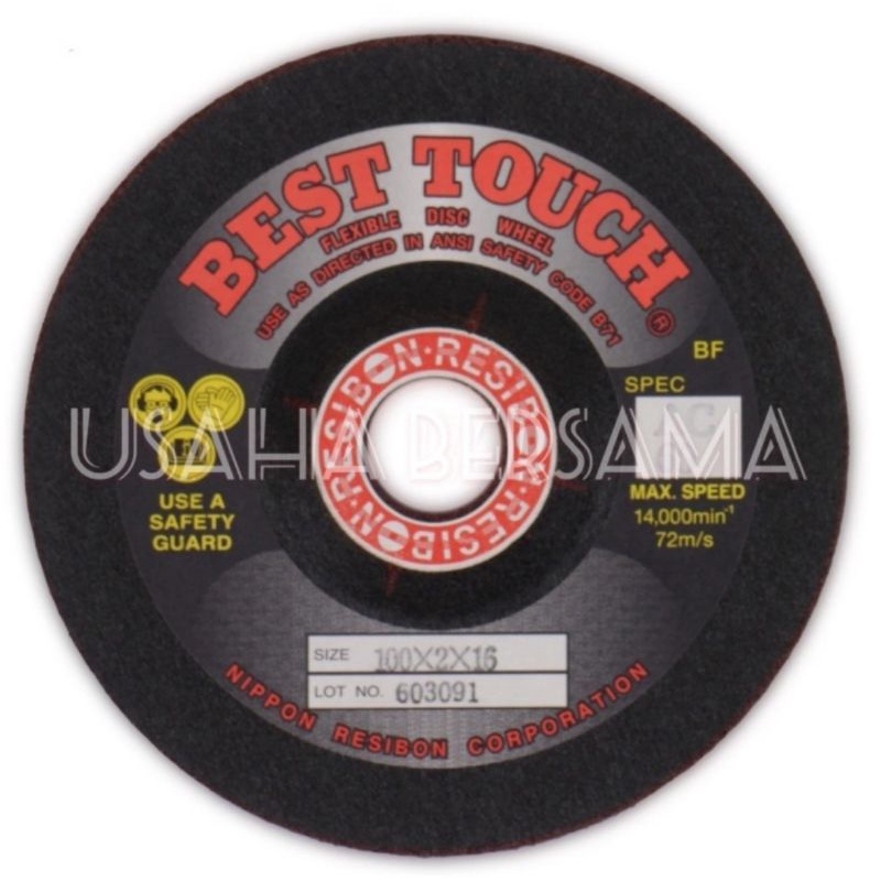 Batu Nippon Resibon BEST TOUCH AC60 (4"x2mm) / Batu Flexible Nippon Resibon