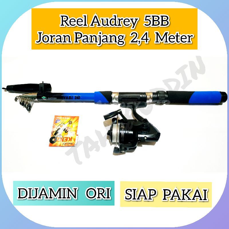 1 Set Pancing Audray + Joran Miyabi 2,4 Meter Kekuatan 5 Kg. TERLARIS