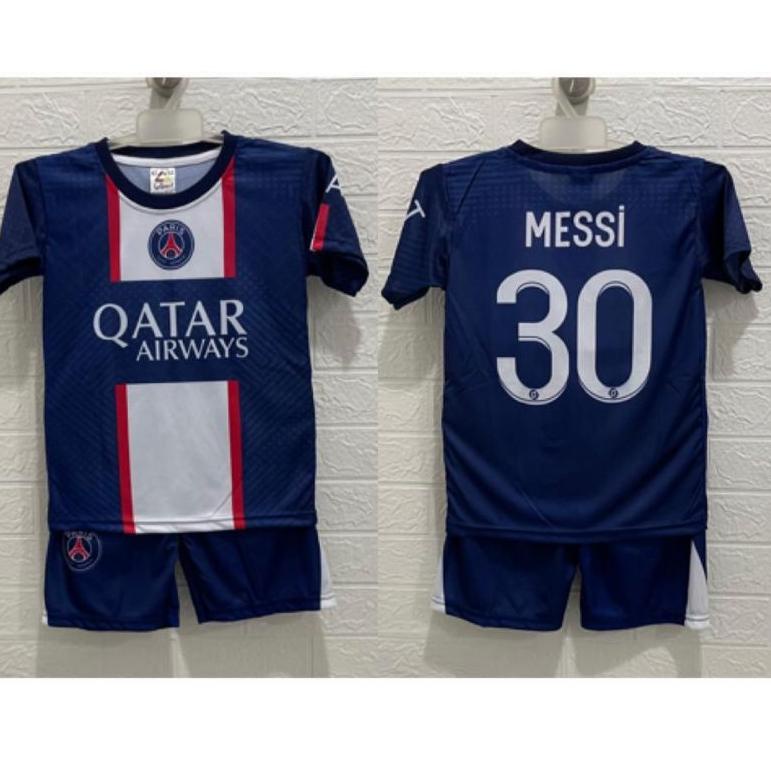 PALING BAGUS ALFIYAH ~ SETELAN BAJU BOLA ANAK MU PSG REAL MADRID ,MESSI RONALDO, MBAPPE ❂ 891