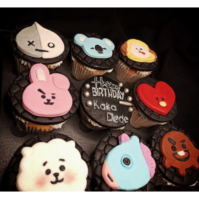 

BTS Cupcakes - Custom Cupcakes Bandung