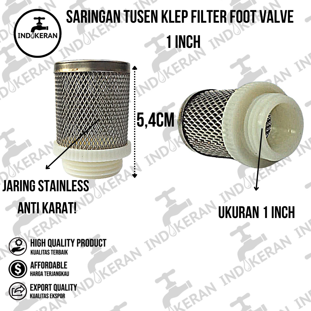 INDOKERAN - Saringan Tusen Klep Filter Foot Valve - 1 Inch