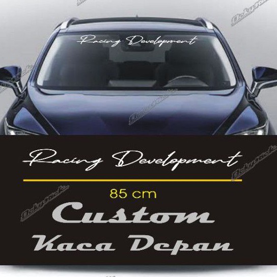 cutting sticker CUSTOM KACA DEPAN kode RD stiker mobil sygra rush fortuner agya ayla dll