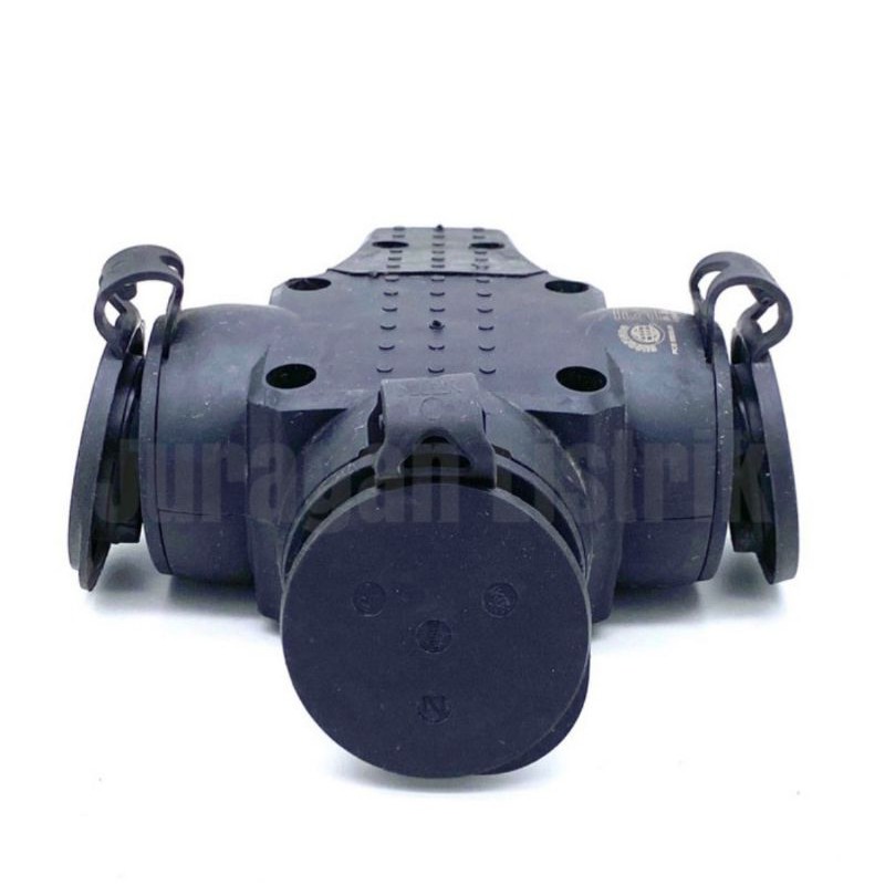 Steker kontra karet Legrand Cabang 3 dengan tutup