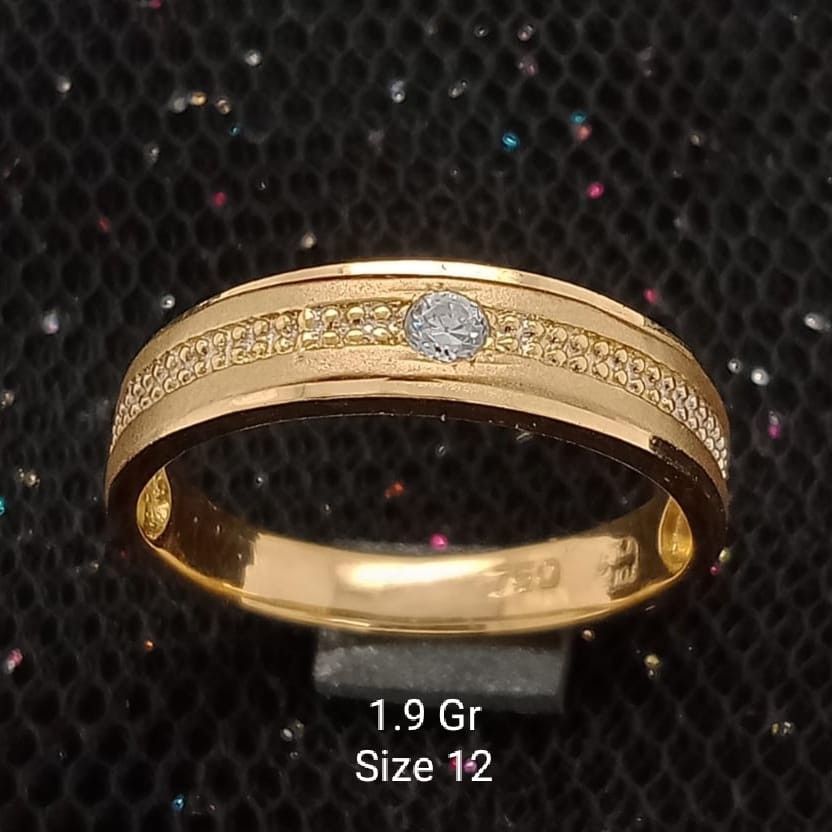 Cincin Emas 17K - 1.9 Gr Kadar 750 - 1675