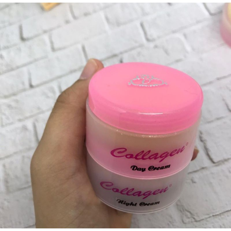 CREAM COLLAGEN PLUS VIT E SIANG+MALAM 100% ORIGINAL