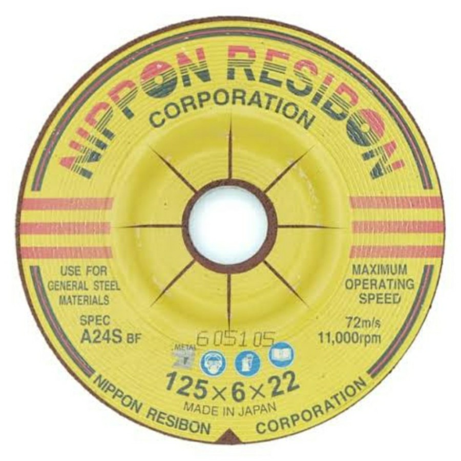 Batu Gerinda Nippon Resibon 5" Poles 125x6x22mm