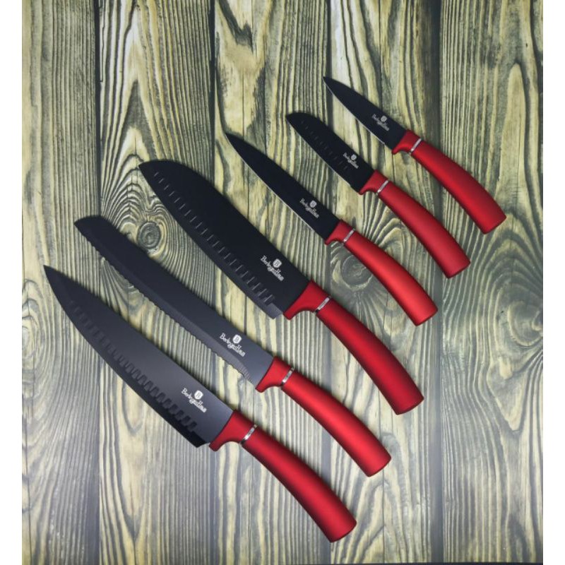Berlinger Haus 6pcs knife set Burgundy