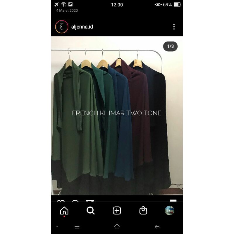 [PRELOVED] by Aljenna.id (SISA KHIMAR WARNA MAROON)