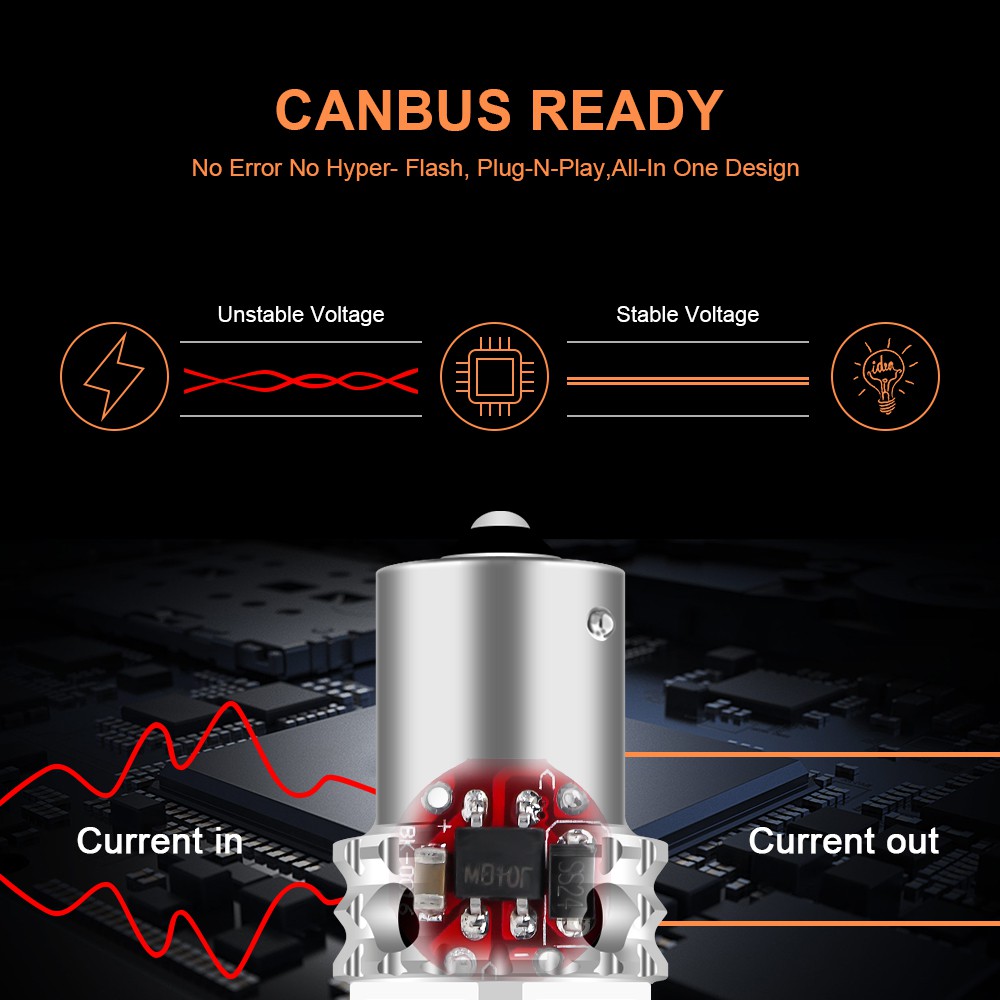 1pc Lampu Led Canbus Error-Free 89smd 12v-24v 1156 3157 7440 T20 Ba15S Bau15S Bay15D Untuk Rem Mobil