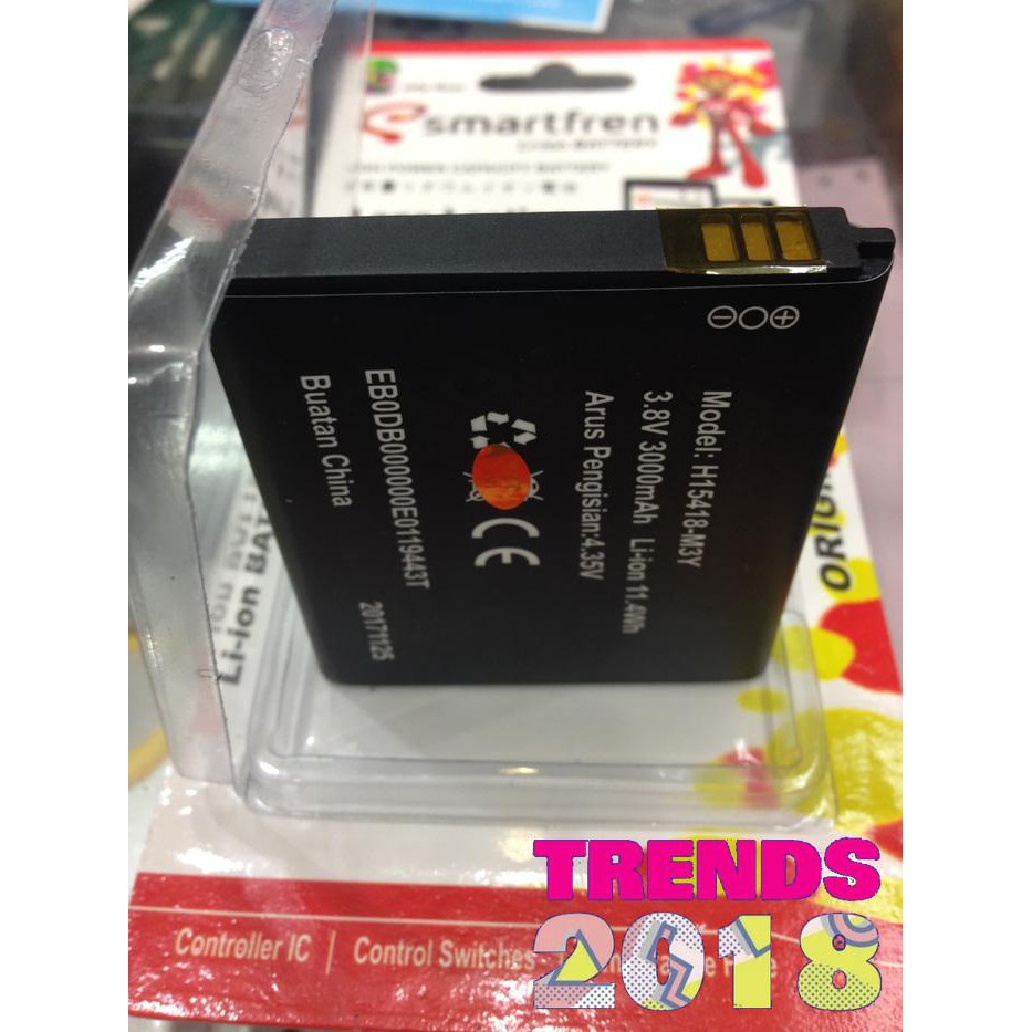 PROMO HARGA MURAH Baterai Modem Smartfren Andromax M3Y / M3Z H15418 3000Mah Original