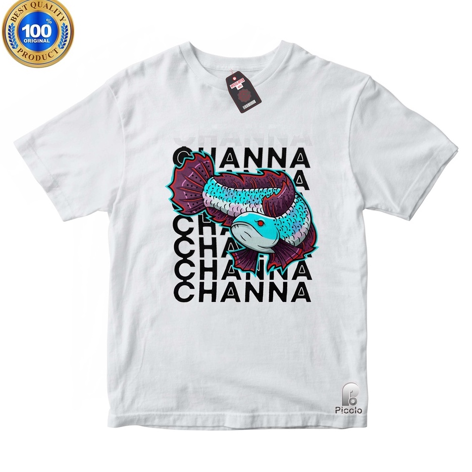 KAOS ANAK MOTIF IKAN CHANA Bahan Cottun