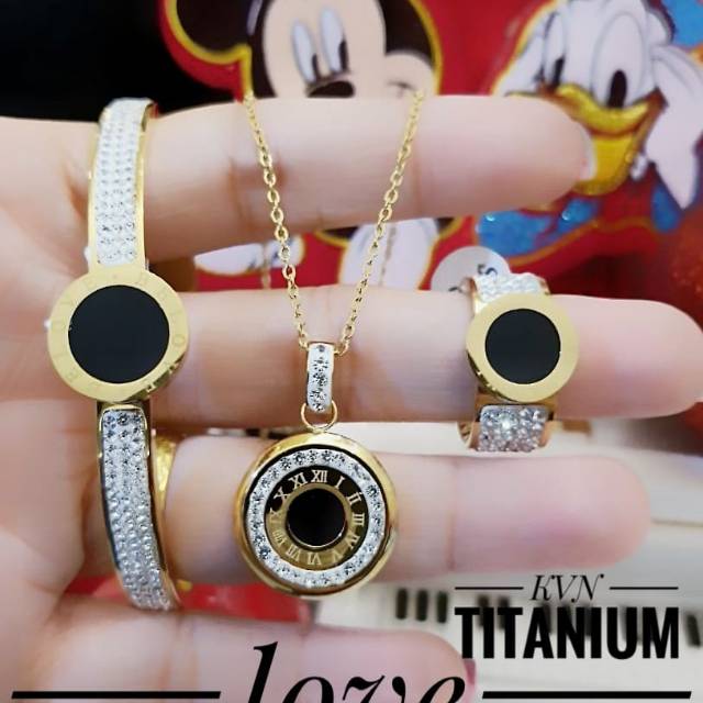 Titanium set perhiasan 2463k