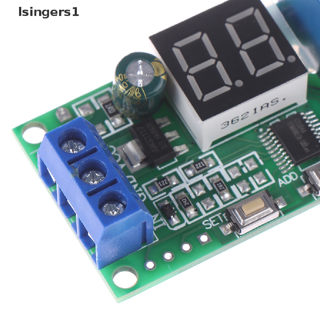 (lsingers1) Modul relay timer delay digital Multifungsi dc5v12v24v
