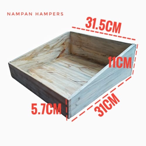 

Wadah Kayu untuk Hampers Gift / Tempat Parsel / Seserahan 31x32 cm