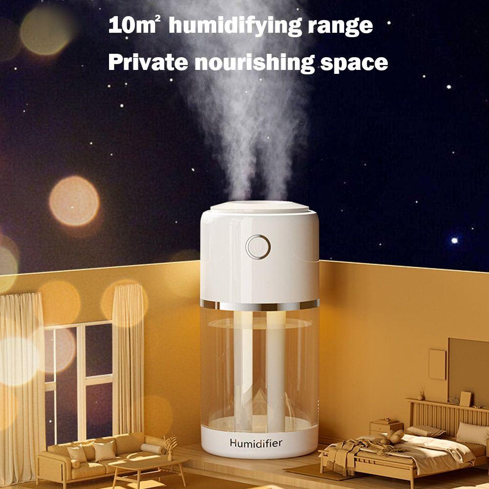 Solighter Dual-spray Humidifier Portable Water Replenishment Meter Indoor Smart Air Purification