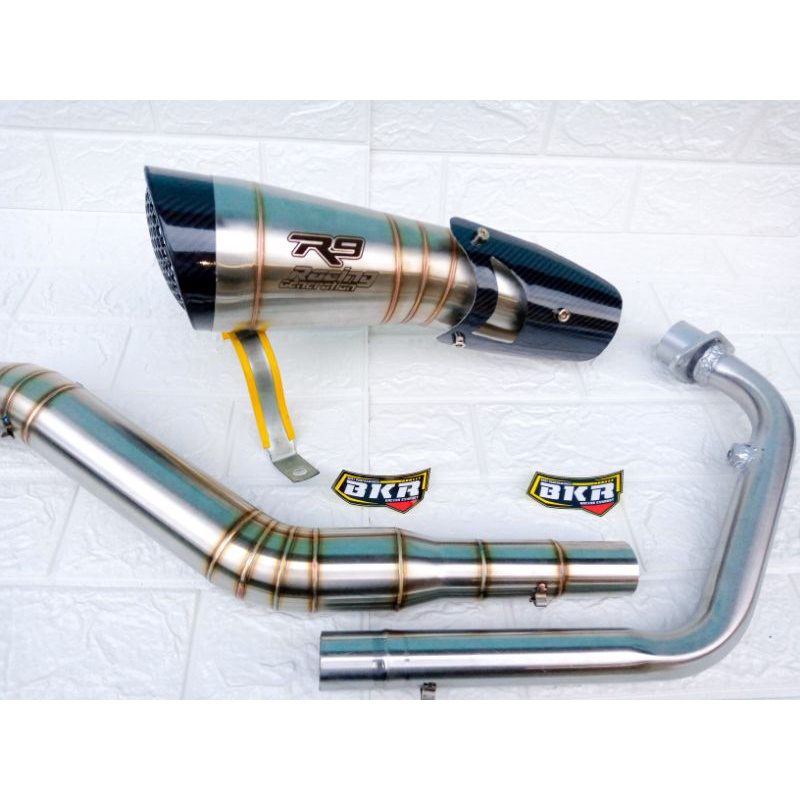 KNALPOT RACING R9 H2 VIXION, CBR 150, R15, Fu
