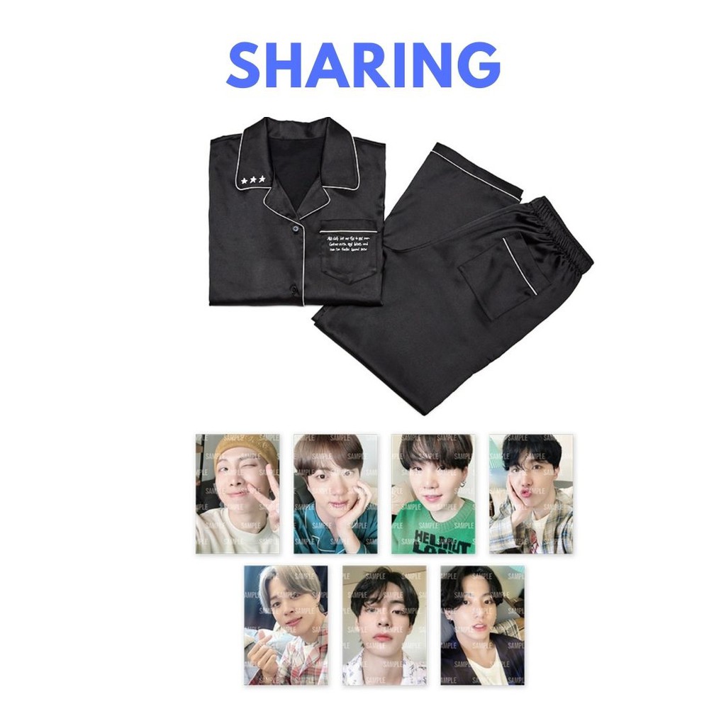 [READY] SHARING BTS: BE MERCH(MD)- PAJAMA RM/JIN/SUGA/J-HOPE/JIMIN/TAEHYUNG V/JUNGKOOK PHOTOCARD PC