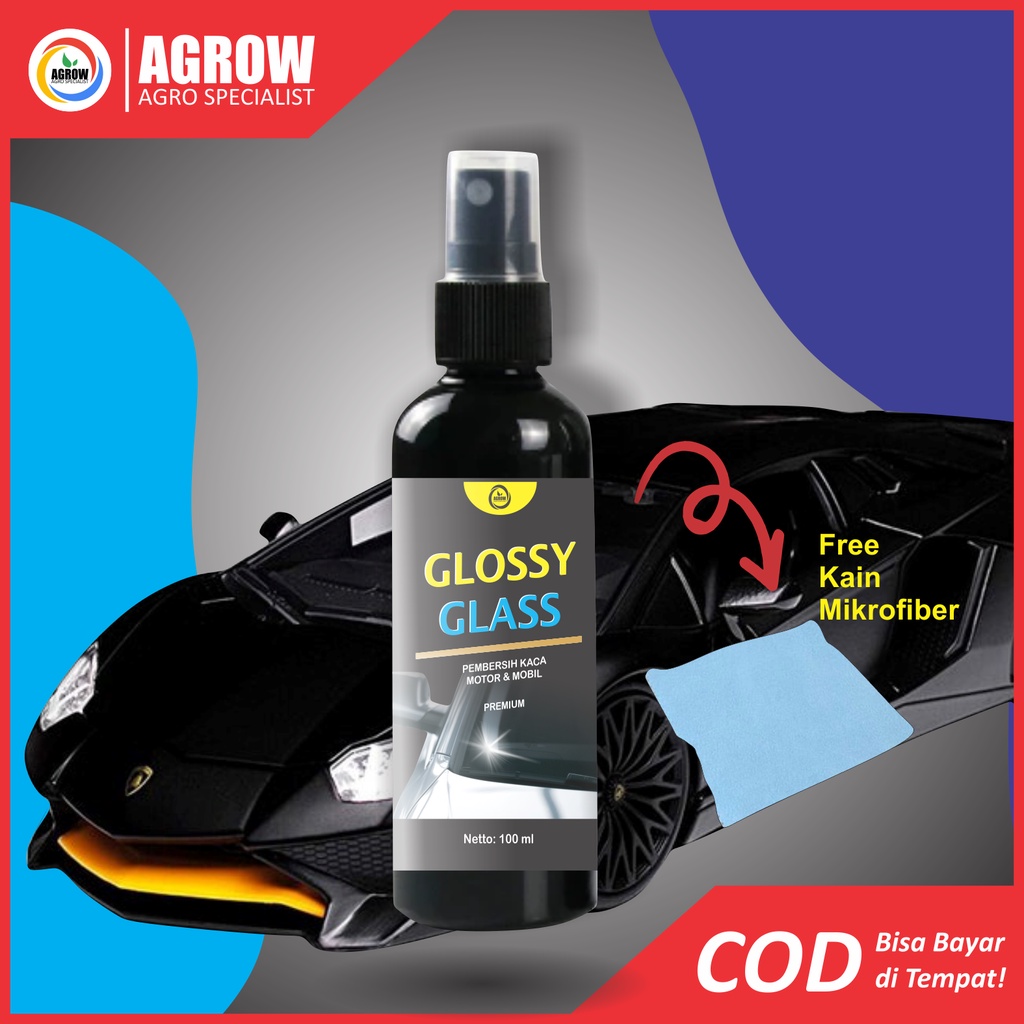 Pembersih Kaca Mobil Waterspot Remover Water Repellent Efek Daun Talas Nano Coating Kaca Glass Guard Anti Jamur By Agrow