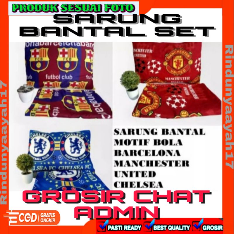 SARUNG BANTAL DAN GULING MOTIF BOLA