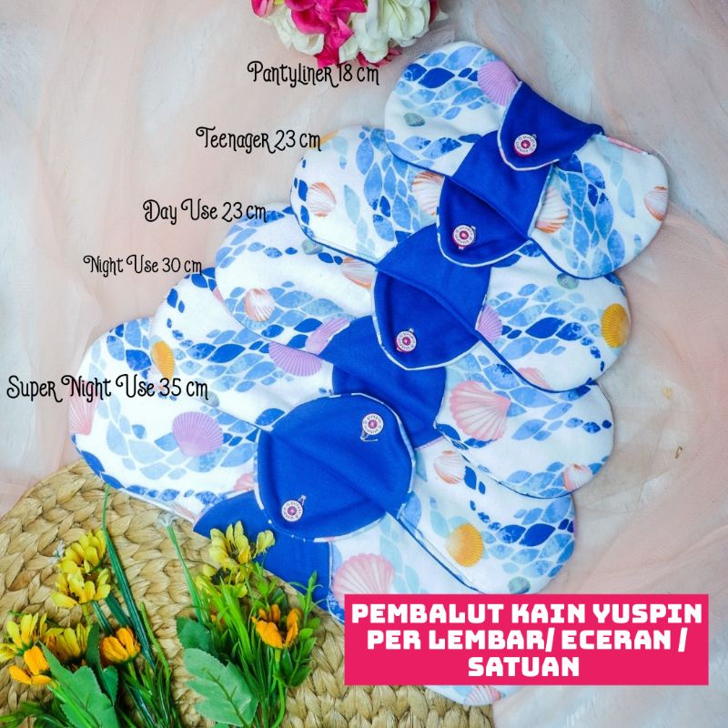 Yuspin Pembalut Kain Ecer / Satuan /Pembalut Kain Wanita