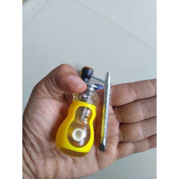 Obeng Mini T Bolak Balik Plus Minus Cebol Bogel Magnet Murah Kuat