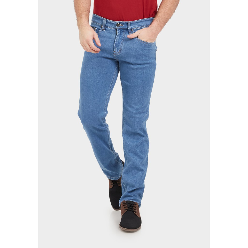 JBBoss Celana Panjang Jeans Polyring Stretch Regular Fit (Blue) / Ramayana Jatinegara