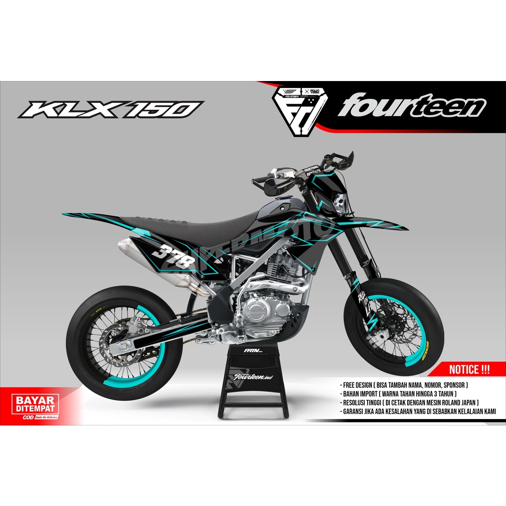 DECAL KLX 150 BF - stiker dekal klx full body custom SIMPLE KEREN