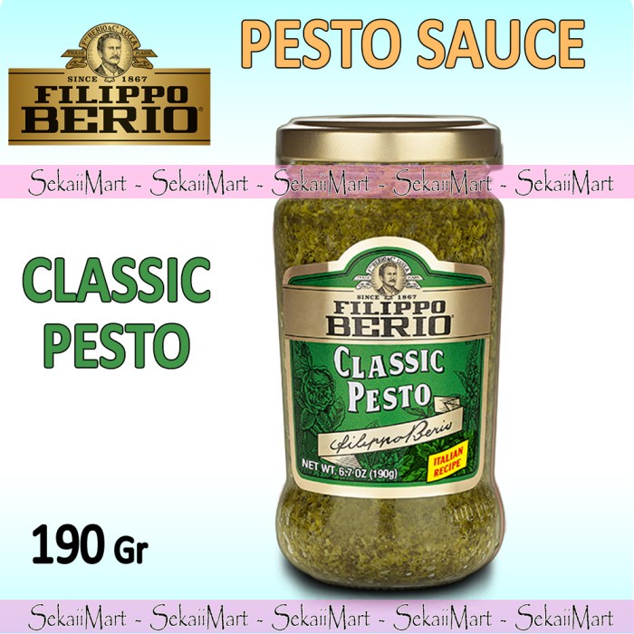 

Siap Kirim Filippo Berio Pesto Sauce 190G - Filipo Saus Pasta Classic All Variant - Classic Pesto