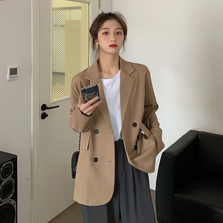 Ara Blazer Oversize Wanita Korean Style | Outer Wanita Blazer Casual Semi Formal | Jas Wanita Blazer