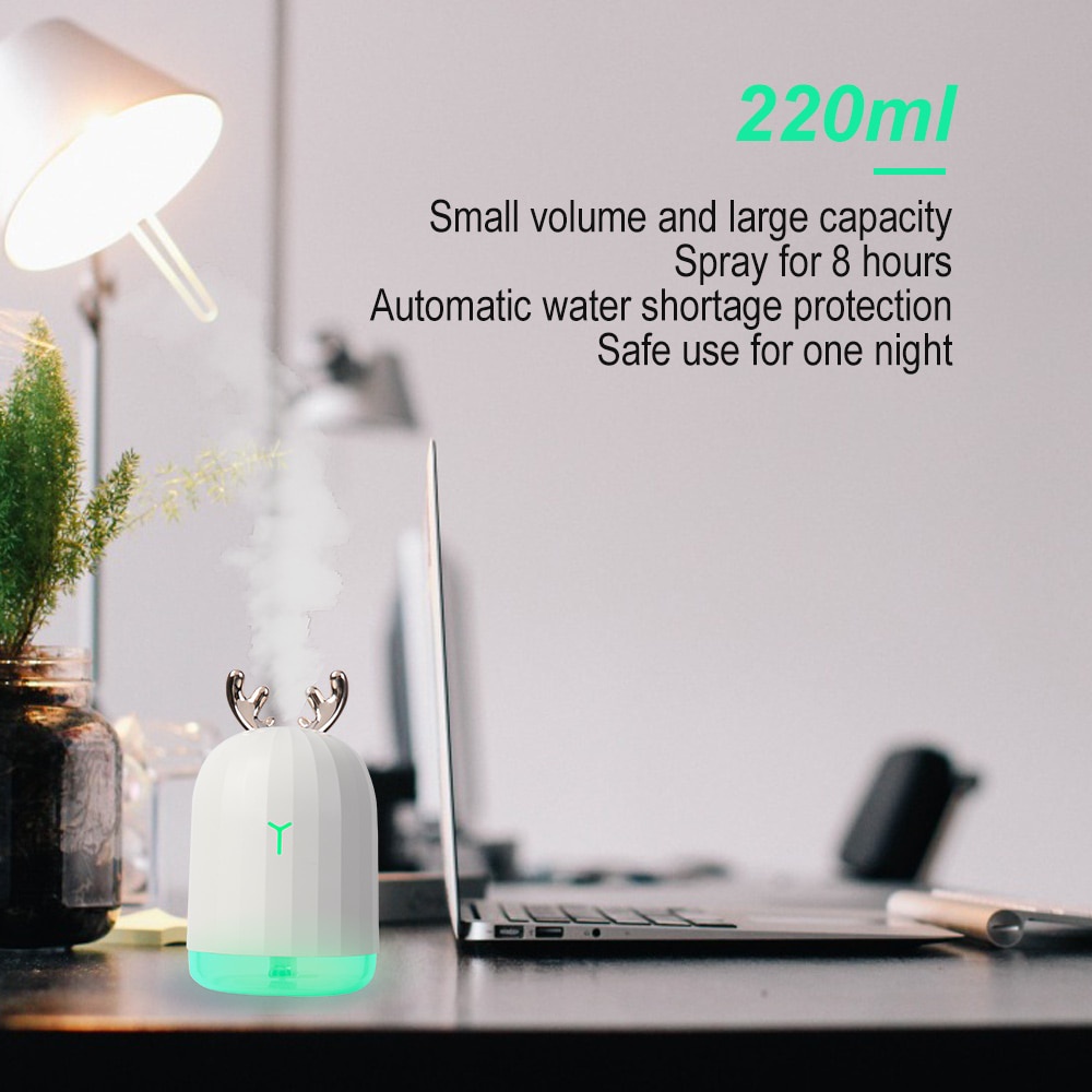 HUMIDIFIER ULTRASONIC DIFFUSER OIL AROMATHERAPHY HUMI H160 220ML