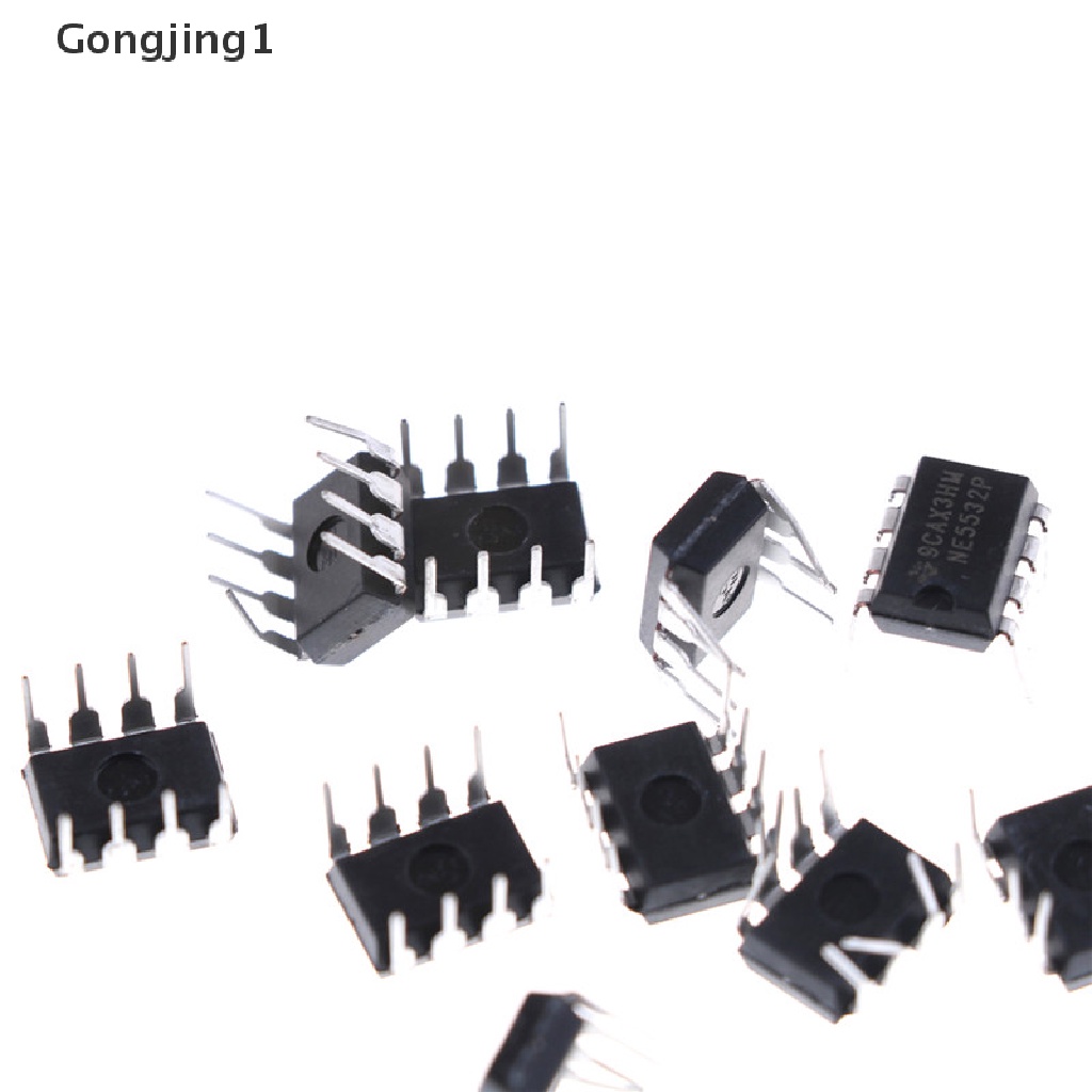 Gongjing1 10pcs Ic Ne5532P Ne5532 Dip-8 Dual Low Noise