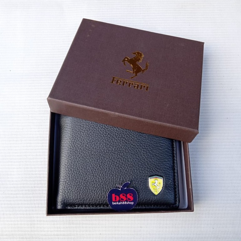 Dompet Kulit Pria Import FR3004 Polos Lipat Original Genuine Leather