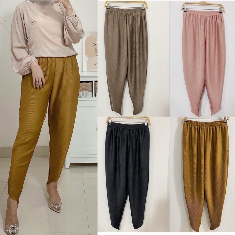 Baggy pleats pants / baggy plisket / celana plisket baggy / celana plisket premium