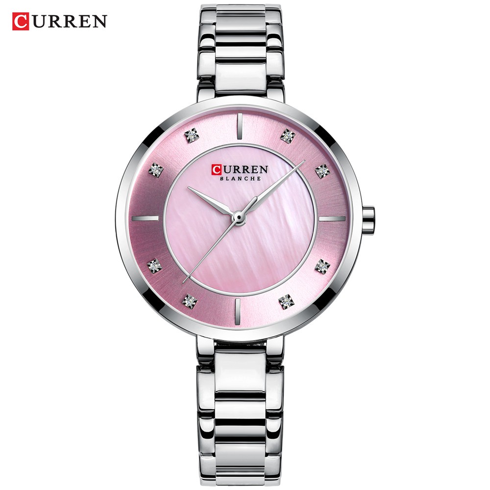 

Jam Wanita Curren Brand Ladies Watch High-End Stainless Steel Waterproof Quartz Watch + Box