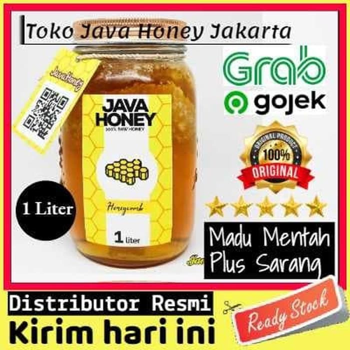 

MADU MENTAH ASLI + SARANG 1 Liter Rawhoneycomb by JAVA HONEY