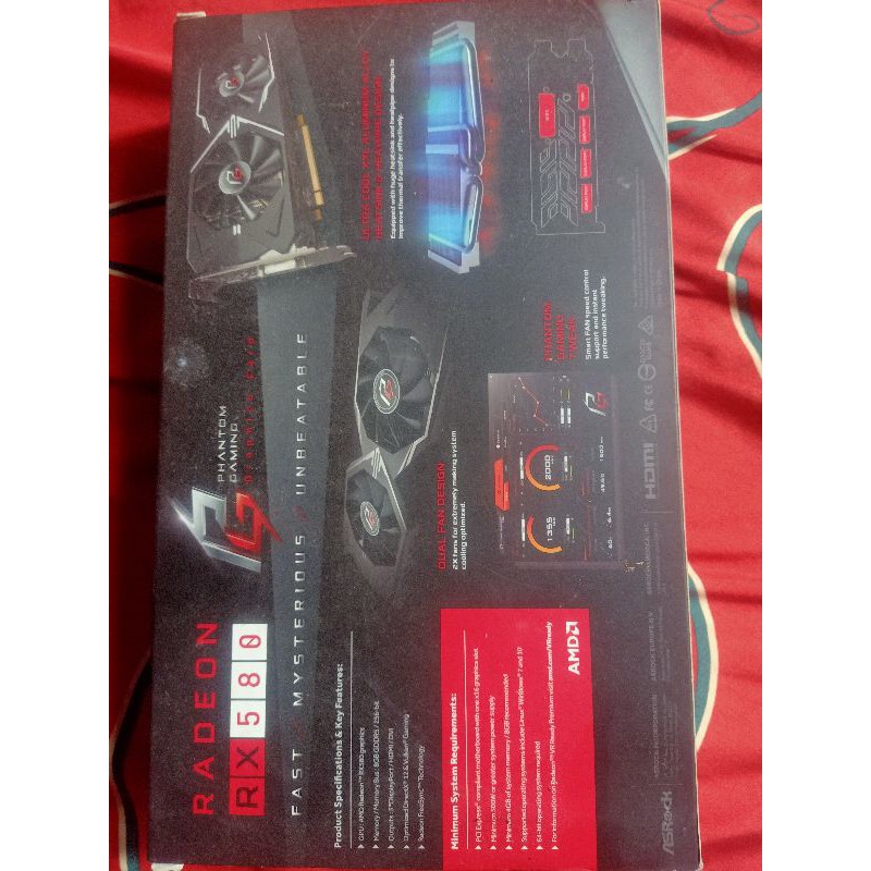 vga asrock RX 580 8gb OC Phantom gaming