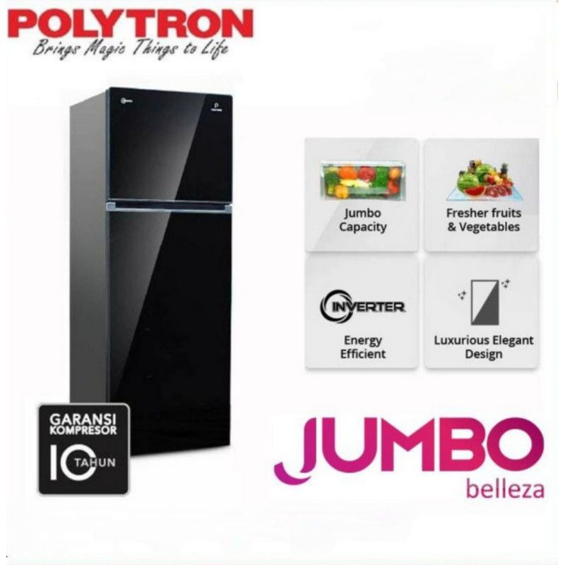 Kulkas POLYTRON 2 Pintu PRW-25VX INVERTER