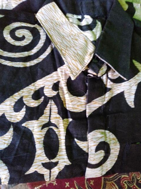 Bswart Batik Hrb026 Kenongo Hem Pendek Padi Pekalongan M L Xl Batik Pria Murah Modern