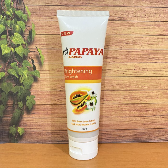 Sabun Papaya By Mamaya Brightening Face Wash 100 Gr - Sabun Pembersih Wajah