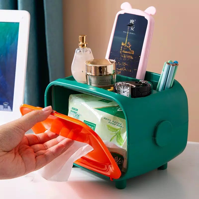 promo drakor marathon phone holder with tissue box multifungsi 3 in 1