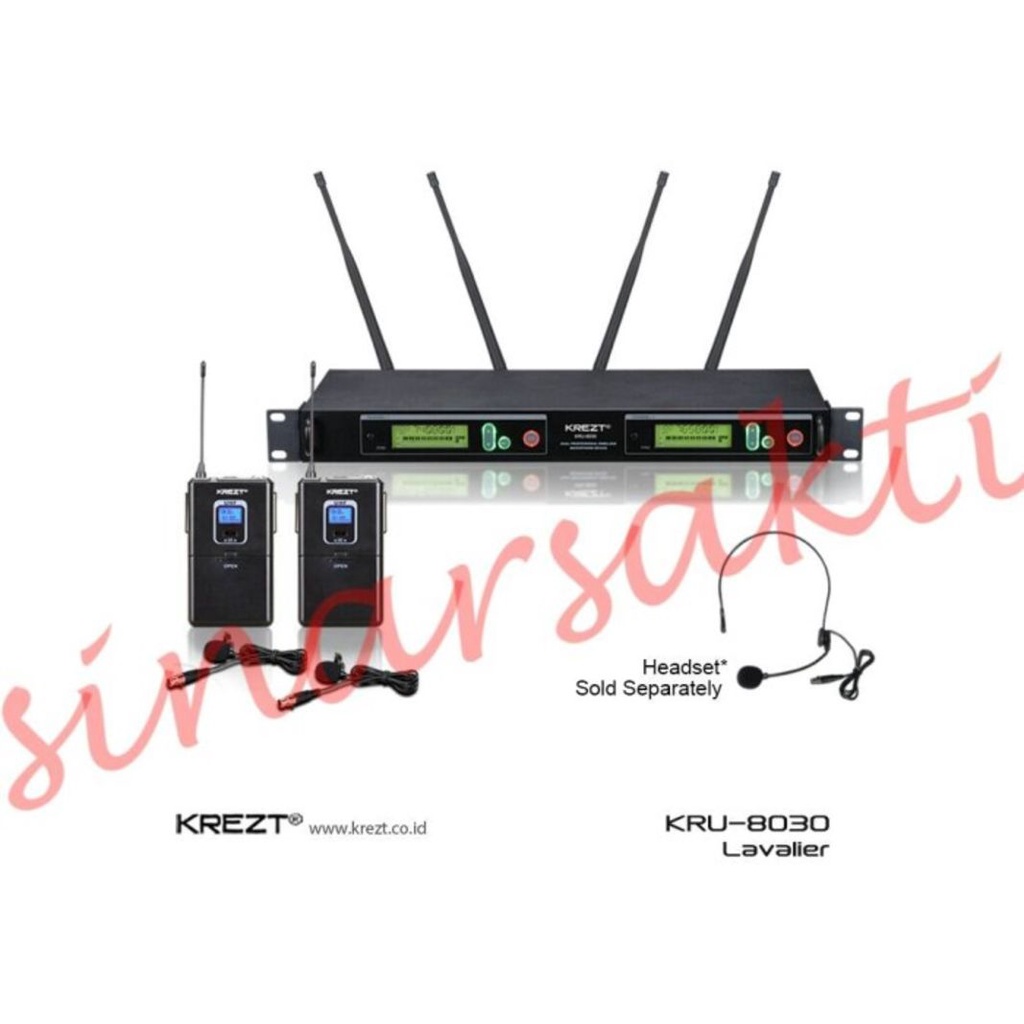 Mic wireless Krezt KRU 8030 ( clip on + clip on )